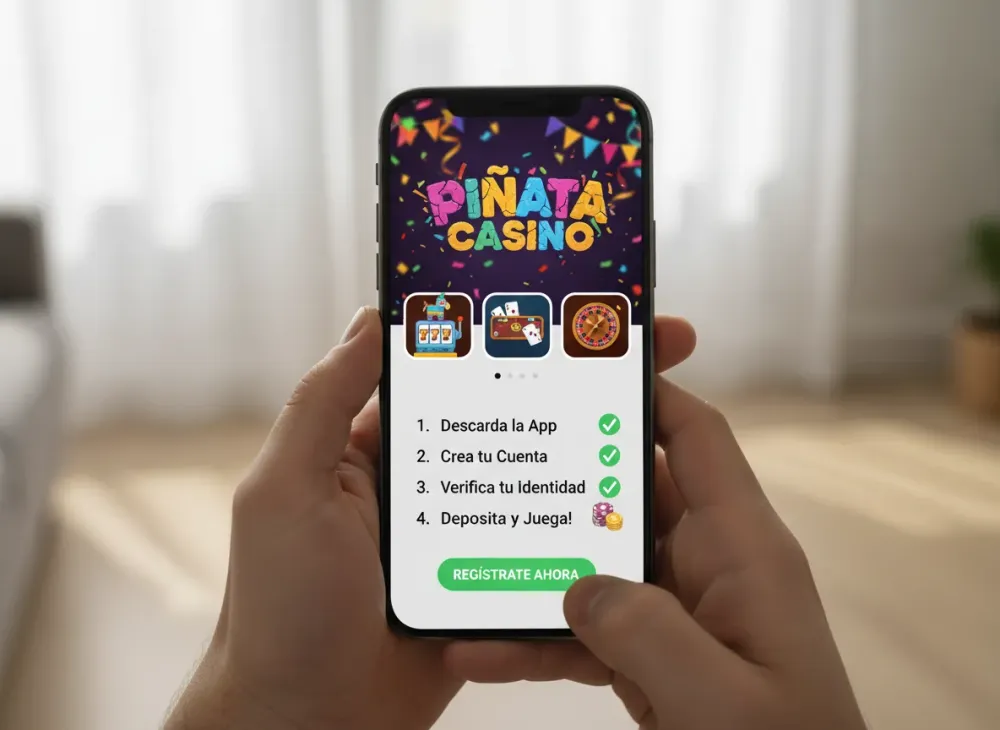 Cómo registrarse en piñata casino pinata paso a paso